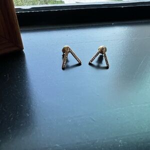 Sterling Forever V Shaped Studs
